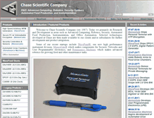 Tablet Screenshot of chase-scientific.com